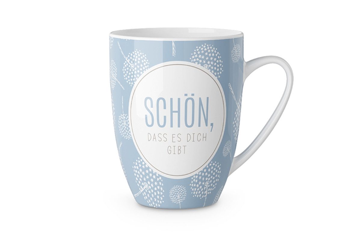 La Vida Geschenk für Dich Tasse La Vida Becher für Dich, Schön dass es Dich gibt, 1-tlg., Porzellan, spülmaschinengeeignet