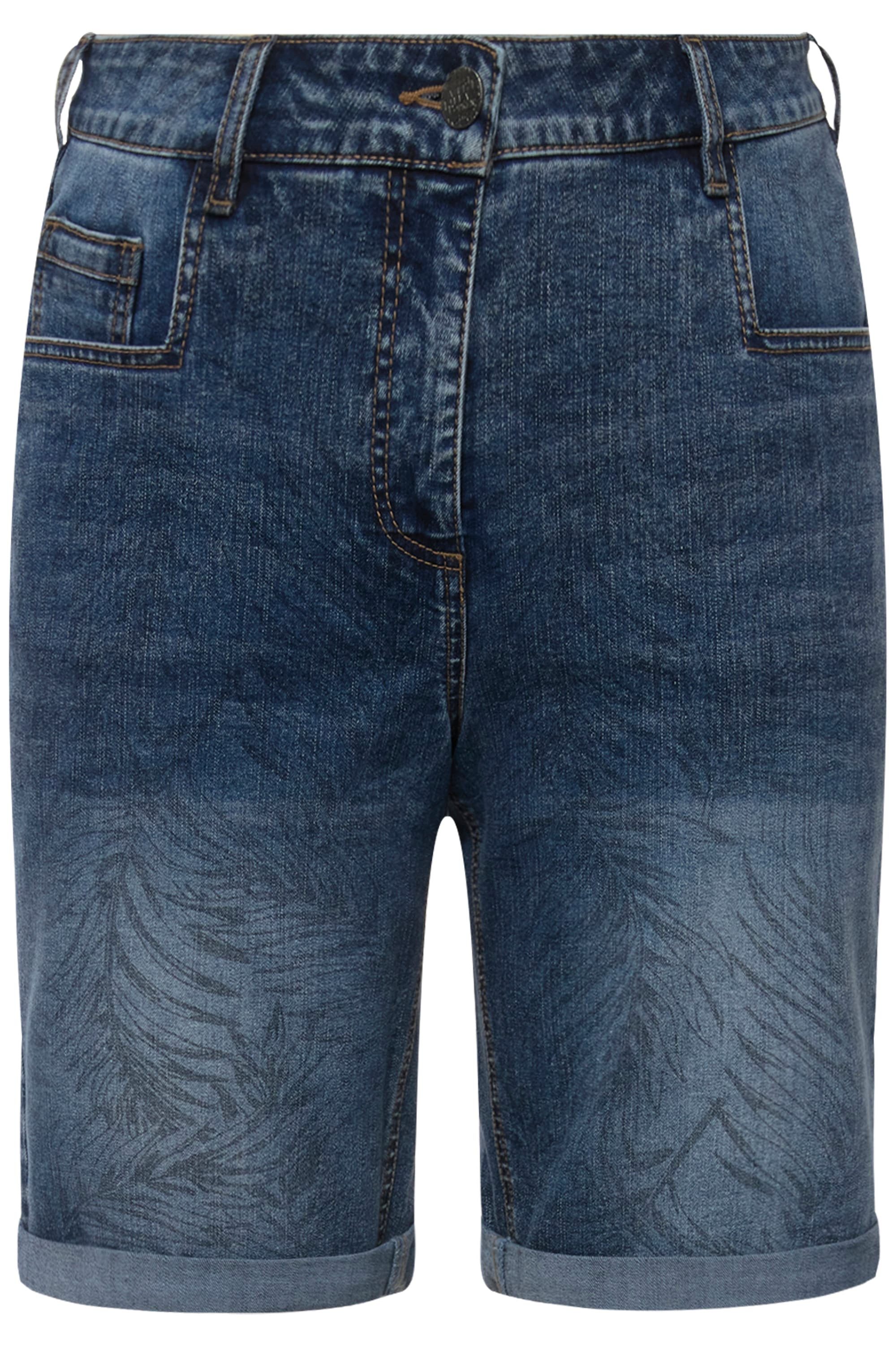 Ulla Popken Caprihose Capri Mandy Palmenmuster günstig online kaufen