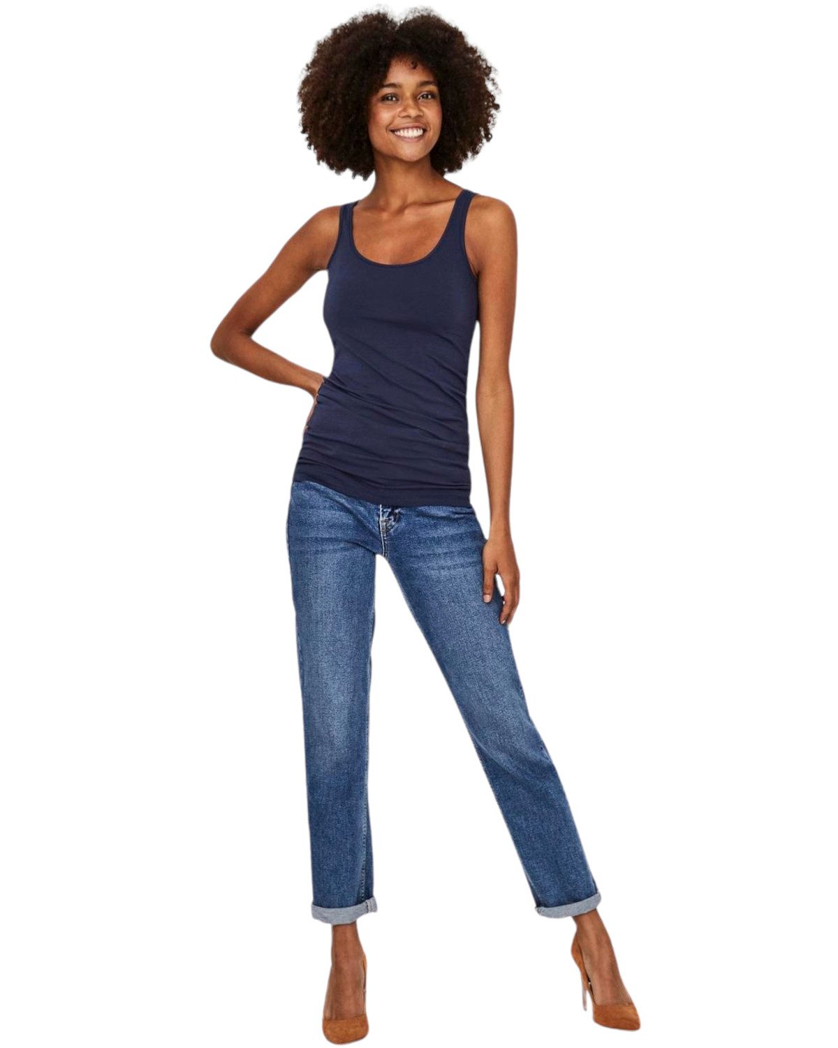 Vero Moda Tanktop (Set, 2er-Pack) Basic Shirt im Doppelpack