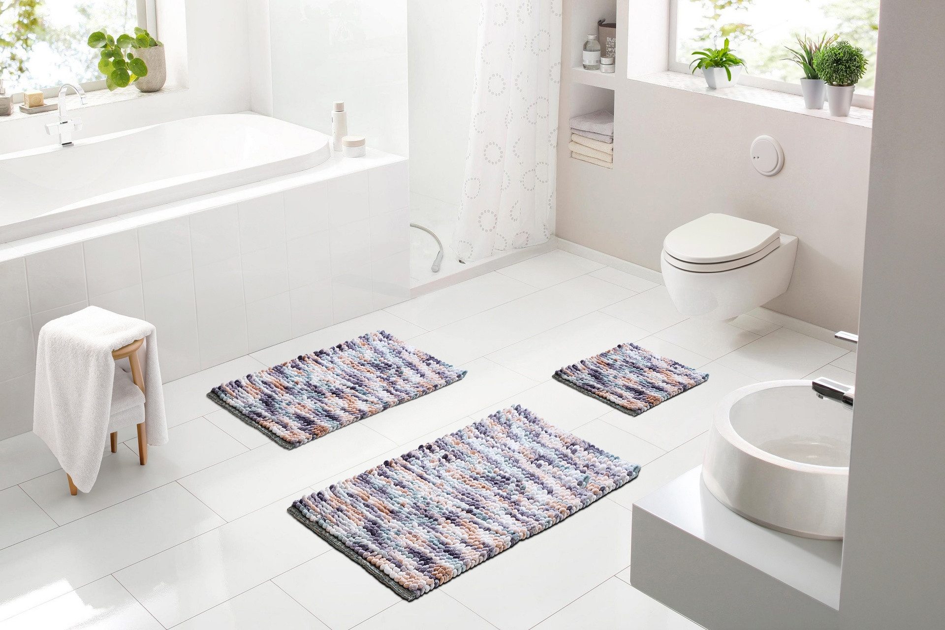 Linea Due Badematte Punto, Höhe 20 günstig online kaufen