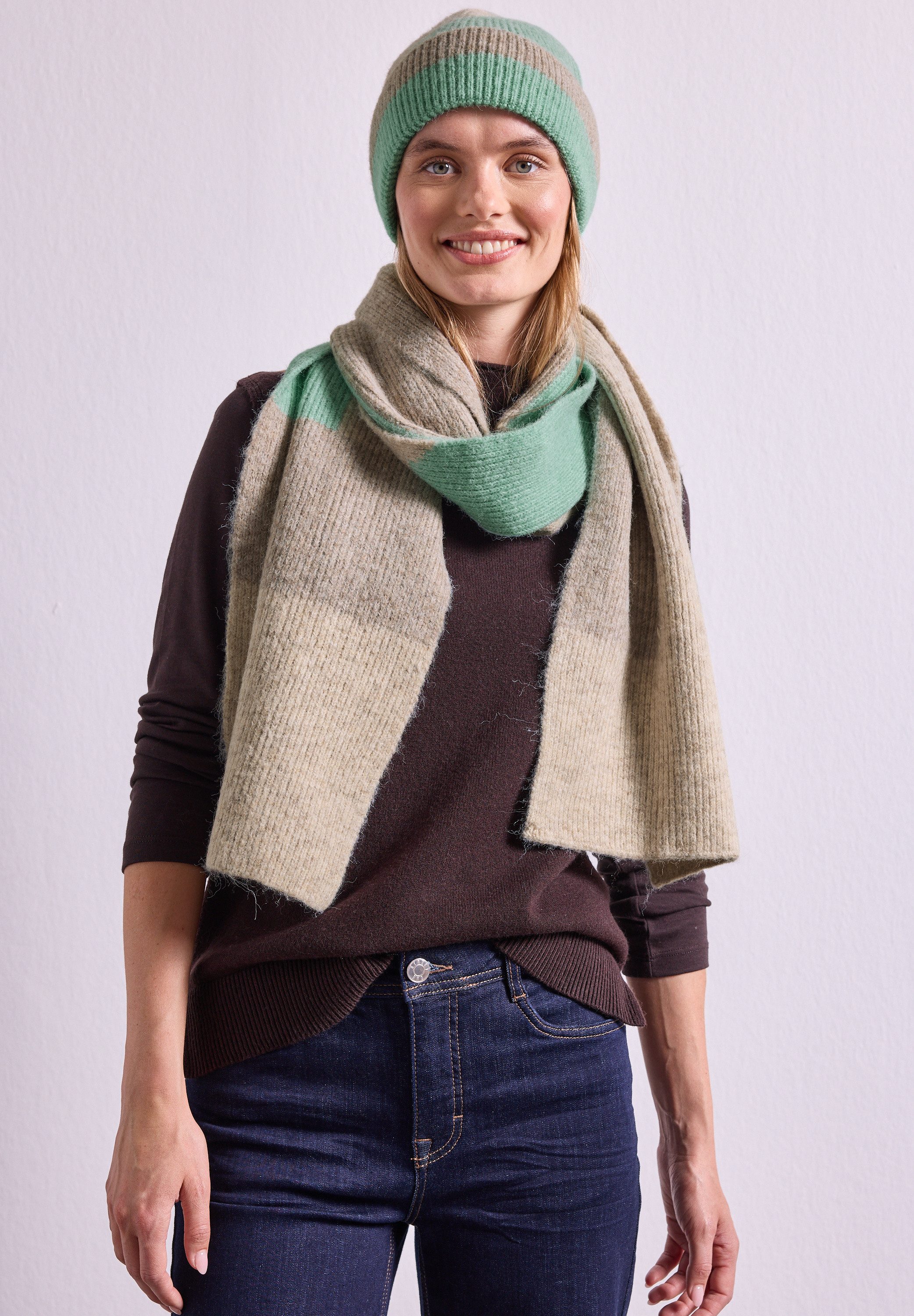 STREET ONE Schal, aus softem Materialmix