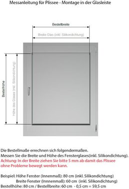 Plissee superior, indeko, verdunkelnd, mit Bohren, verspannt, verschraubt, nach Maß