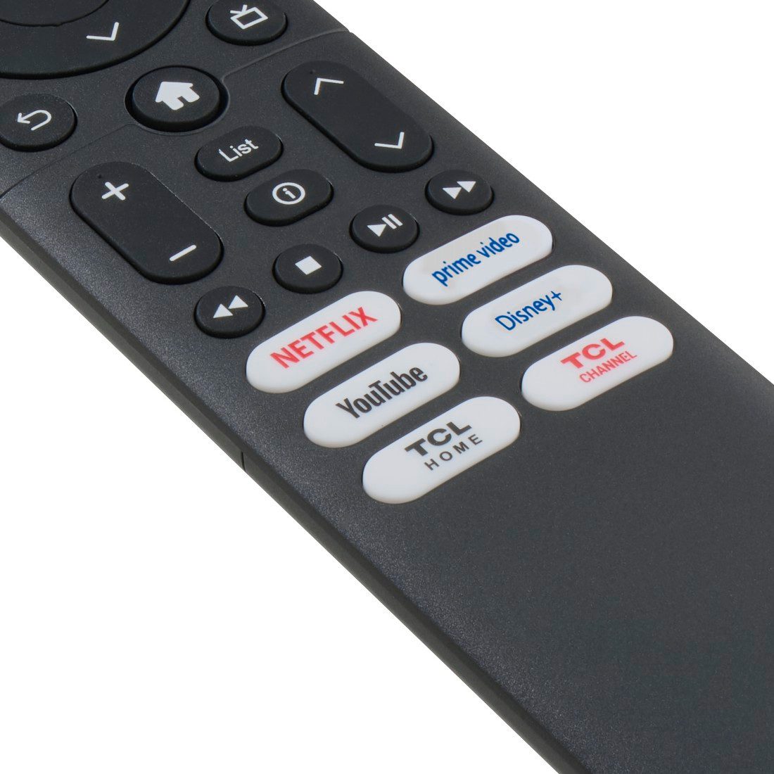 Hama TV-Ersatzfernbedienung für TCL-Fernseher mit Lernfunktion Universal-Fernbedienung (Lernmodus, 6 Streaming Tasten, Easy Mode, 10 m Reichweite)