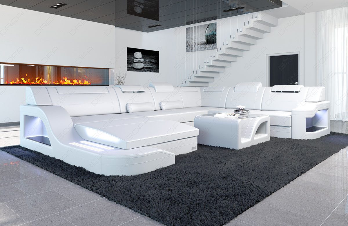 Sofa Dreams Wohnlandschaft XXL Ledersofa Palermo günstig online kaufen