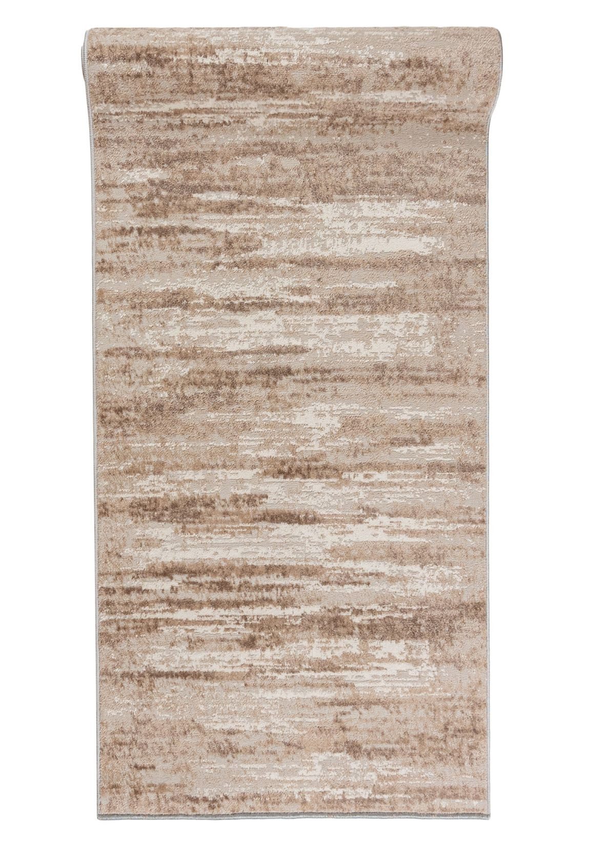 Mazovia Läufer Modern Abstrakt Beige Creme Flur, Schlafzimmer, Diele, Fußbodenheizung
