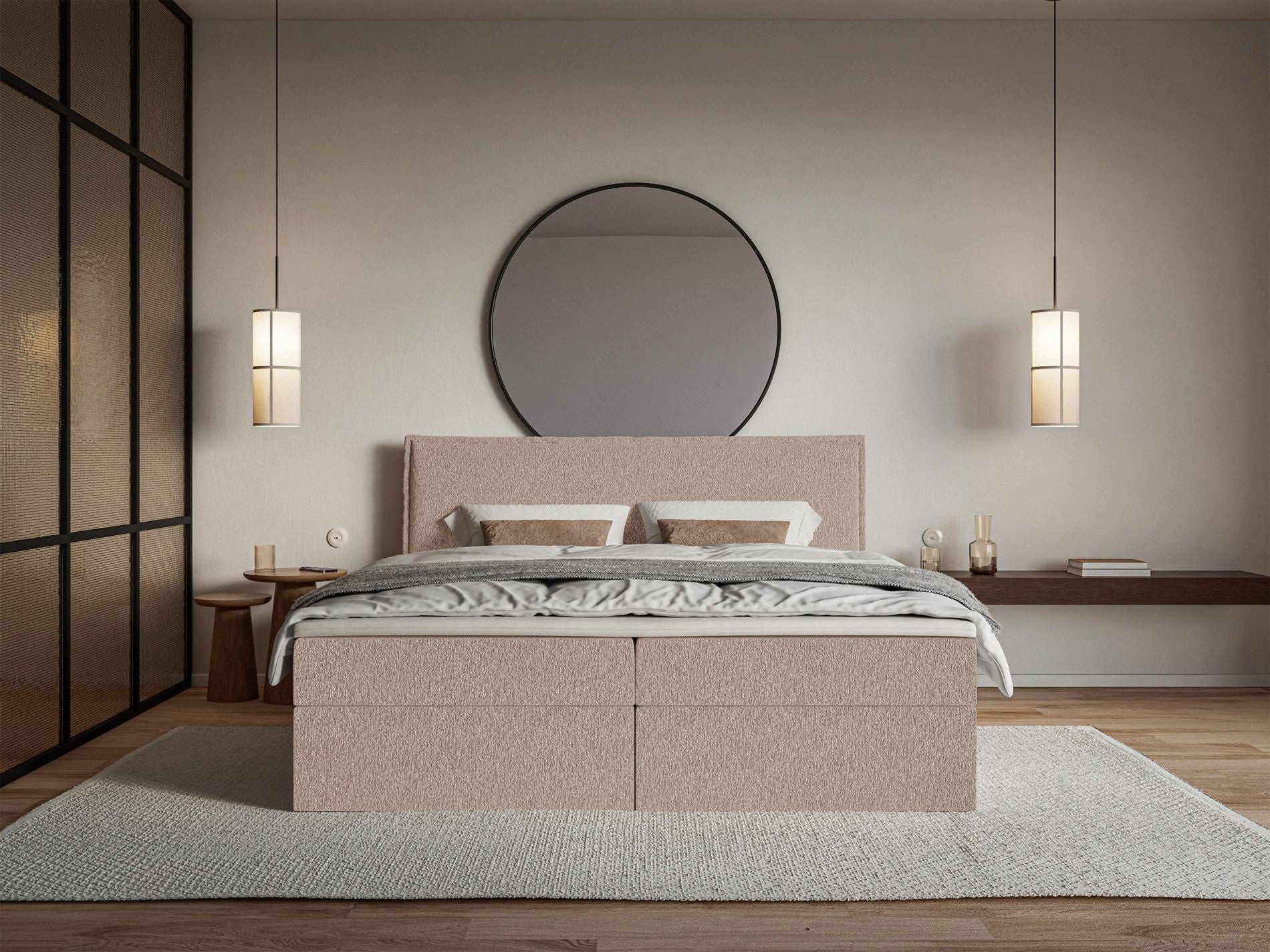 Selsey Boxbett SOFTIE, mit Bettkasten und Topper, Bonnell-Federkernmatratze