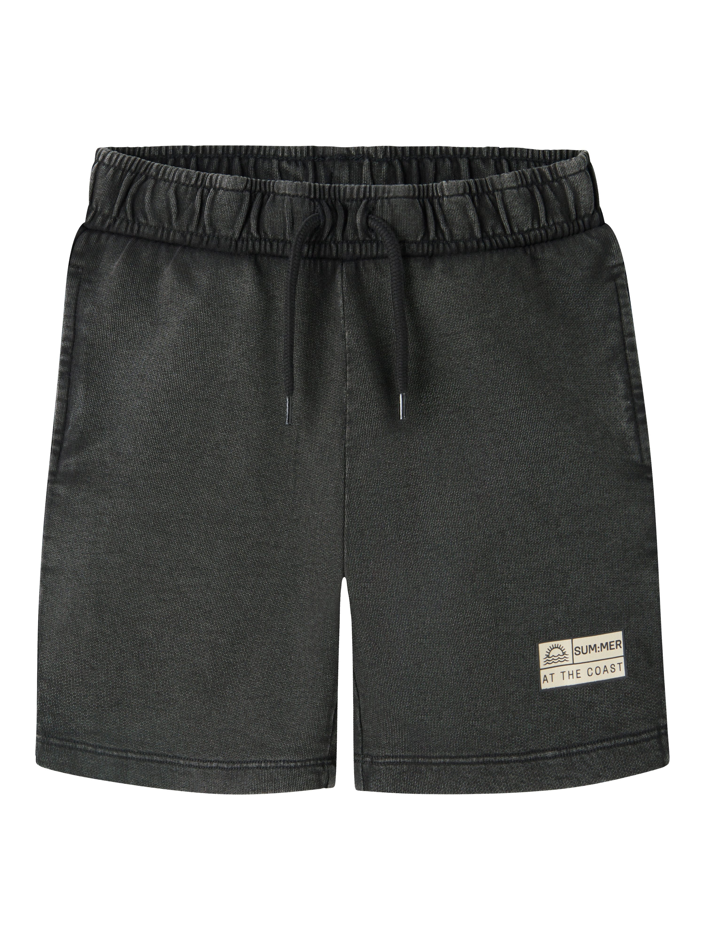 Name It Sweatshorts NKMFANDEL SWEAT SHORTS UNB NOOS Baumwolle, elastisches und verstellbares Bündchen, mit Aufdruck