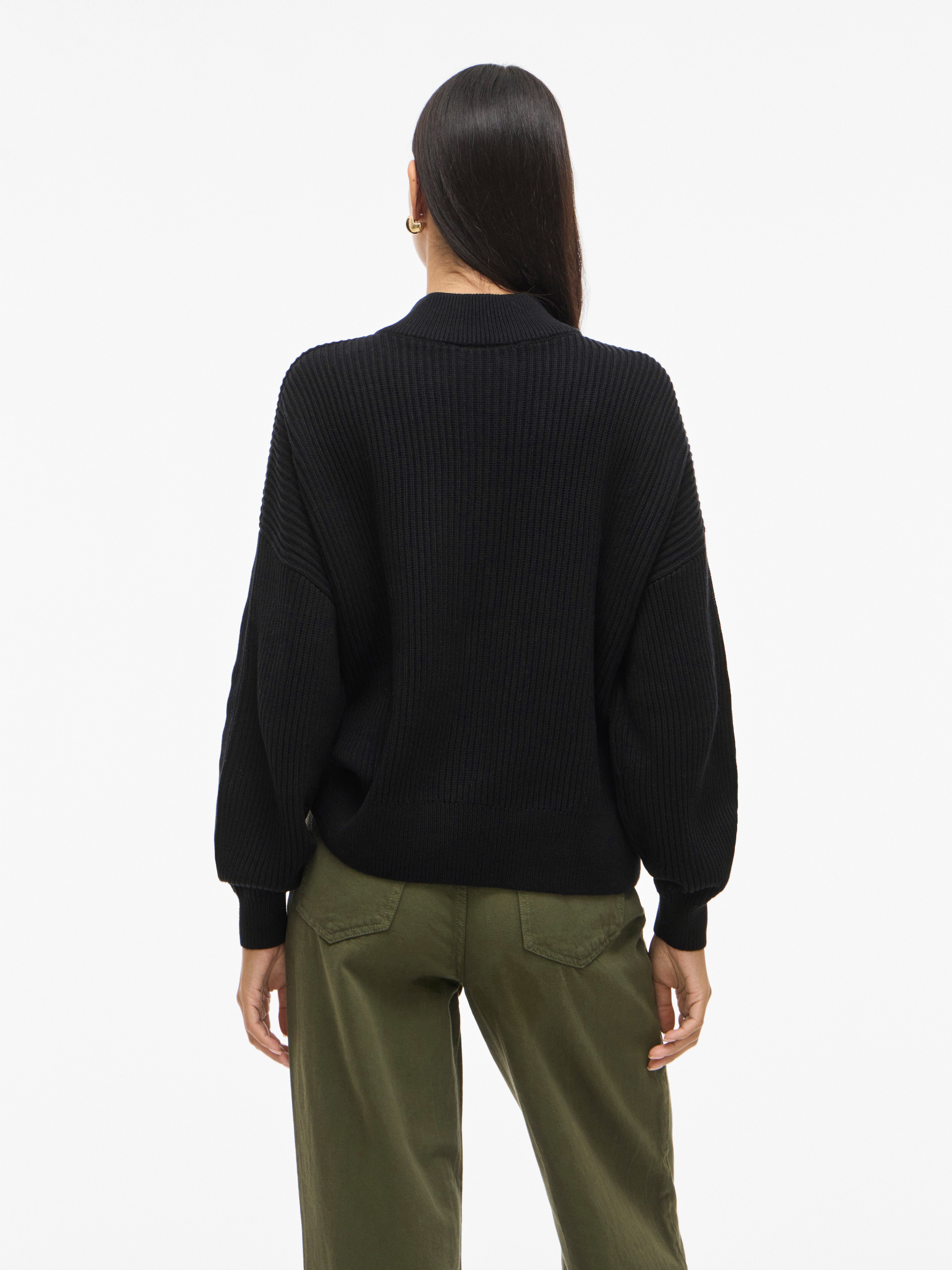 Vila Stehkragenpullover VICHING CREW NECK L/S KNIT TOP - NOOS günstig online kaufen