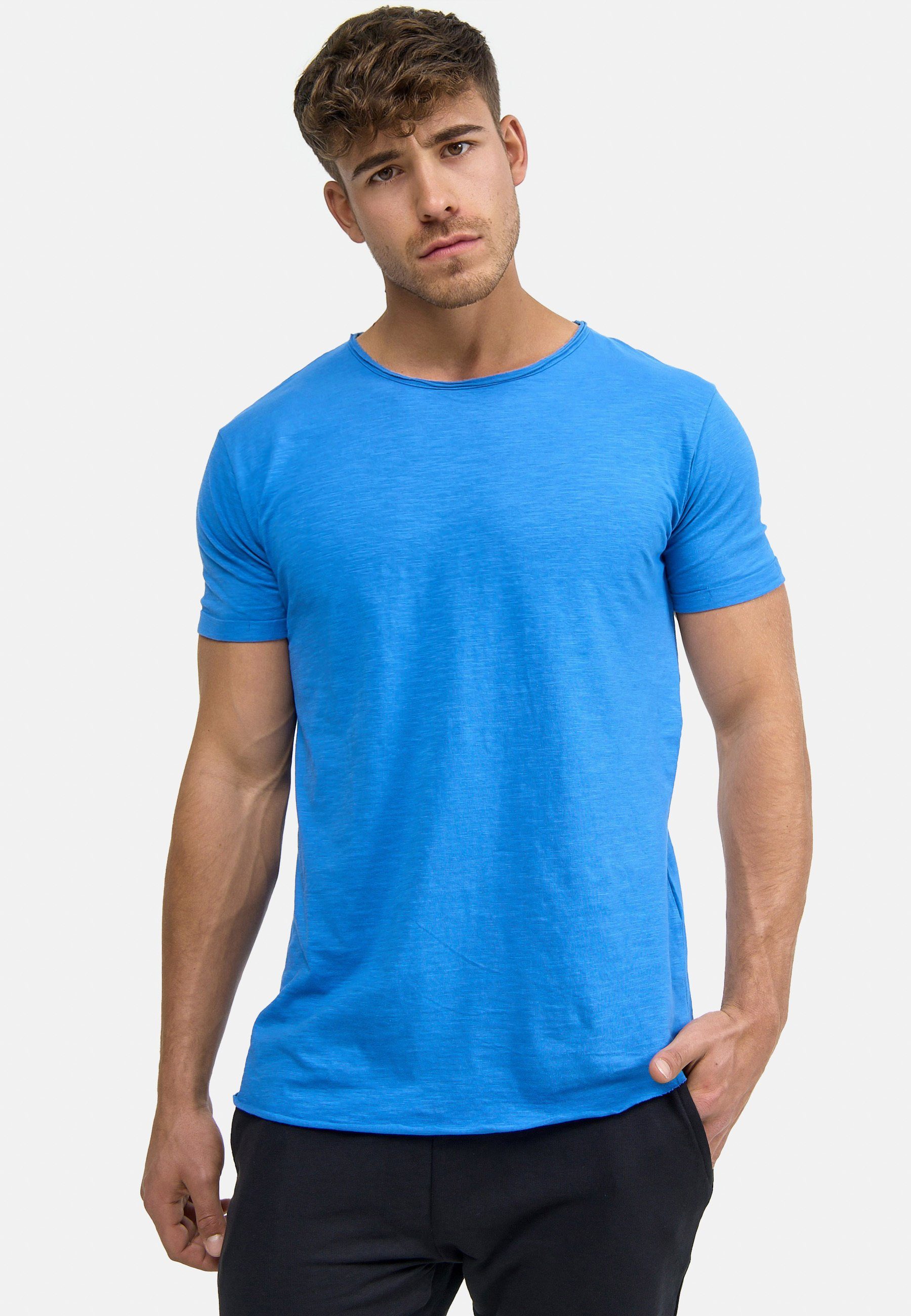 Indicode Kurzarmshirt Willbur Tee Palace Blue