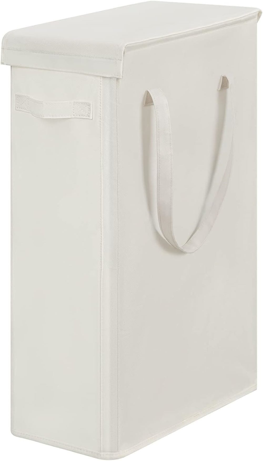 FABATO Wäschekorb 60L Schmaler Wäschekorb mit Deckel, 41 x 22 x 65 cm (1 St günstig online kaufen