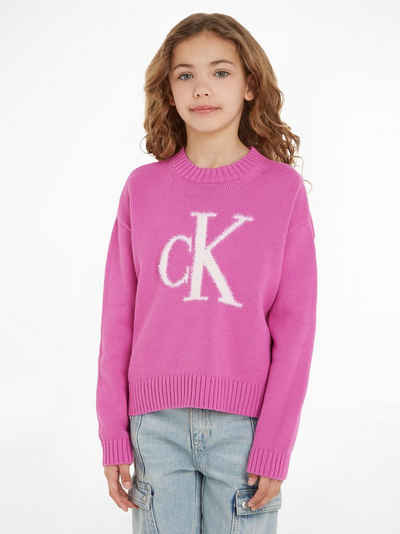 Calvin Klein Jeans Rundhalspullover FLUFFY MONOGRAM SWEATER