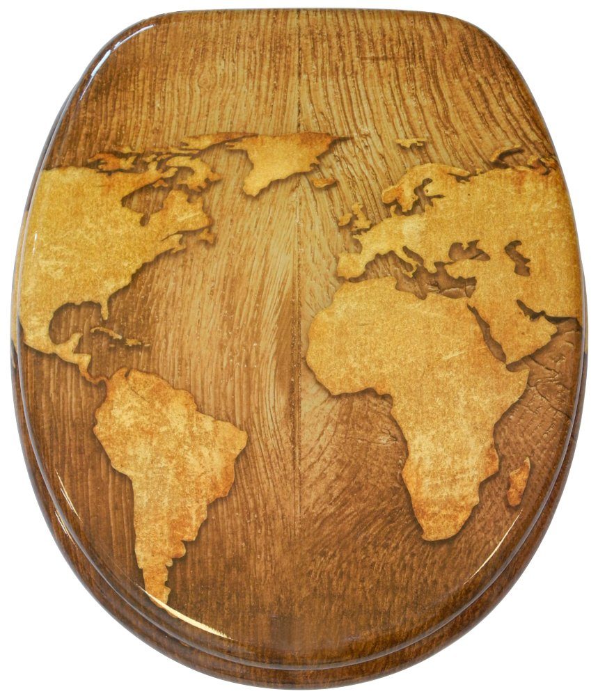 Sanilo WC-Sitz World Map, mit Absenkautomatik günstig online kaufen