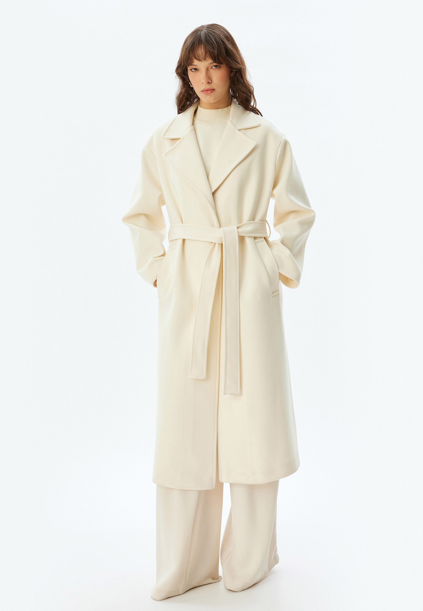 Koton Langmantel Regular Jacket Kragen