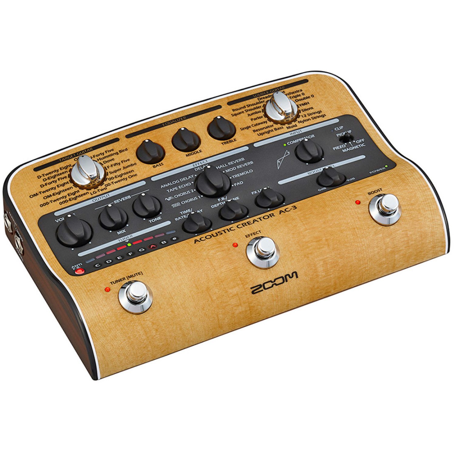 Zoom Audio E-Gitarre Zoom AC-3 Acoustic Creator Effektgerät