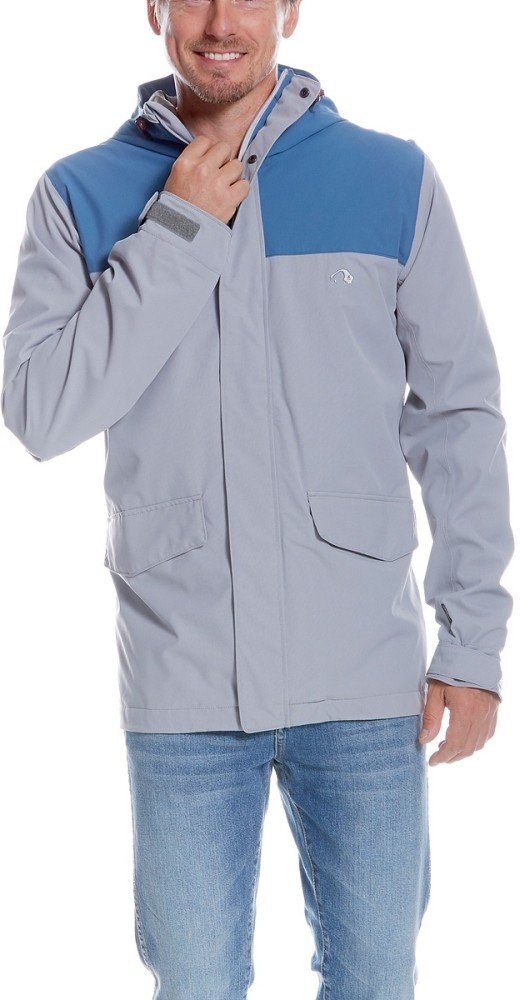 TATONKA® Regenjacke Jons Jacket Mens blue/light Hooded lighter grey