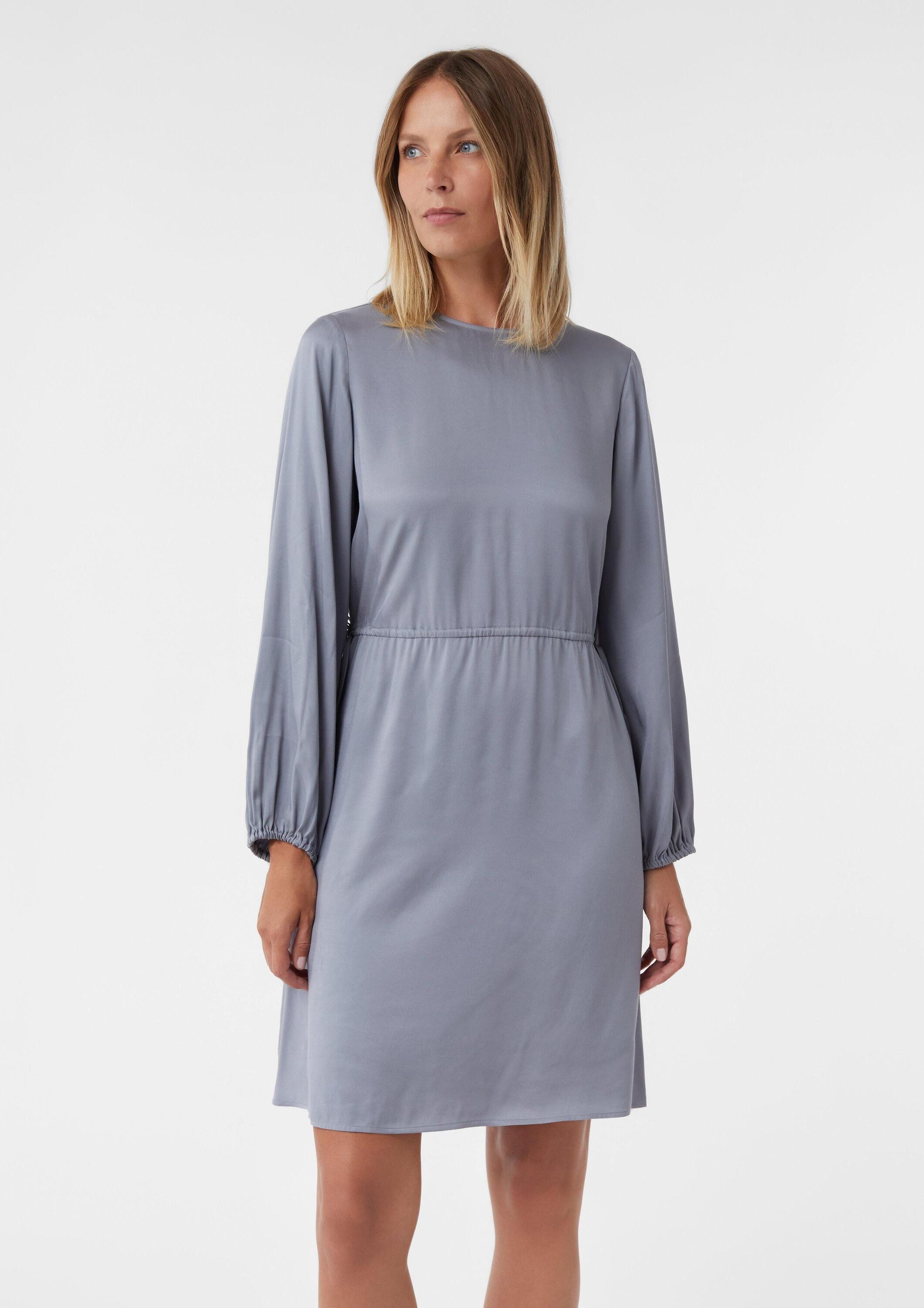 comma Minikleid Kleid Kurzes Viskosekleid mit regulierbarer Taille