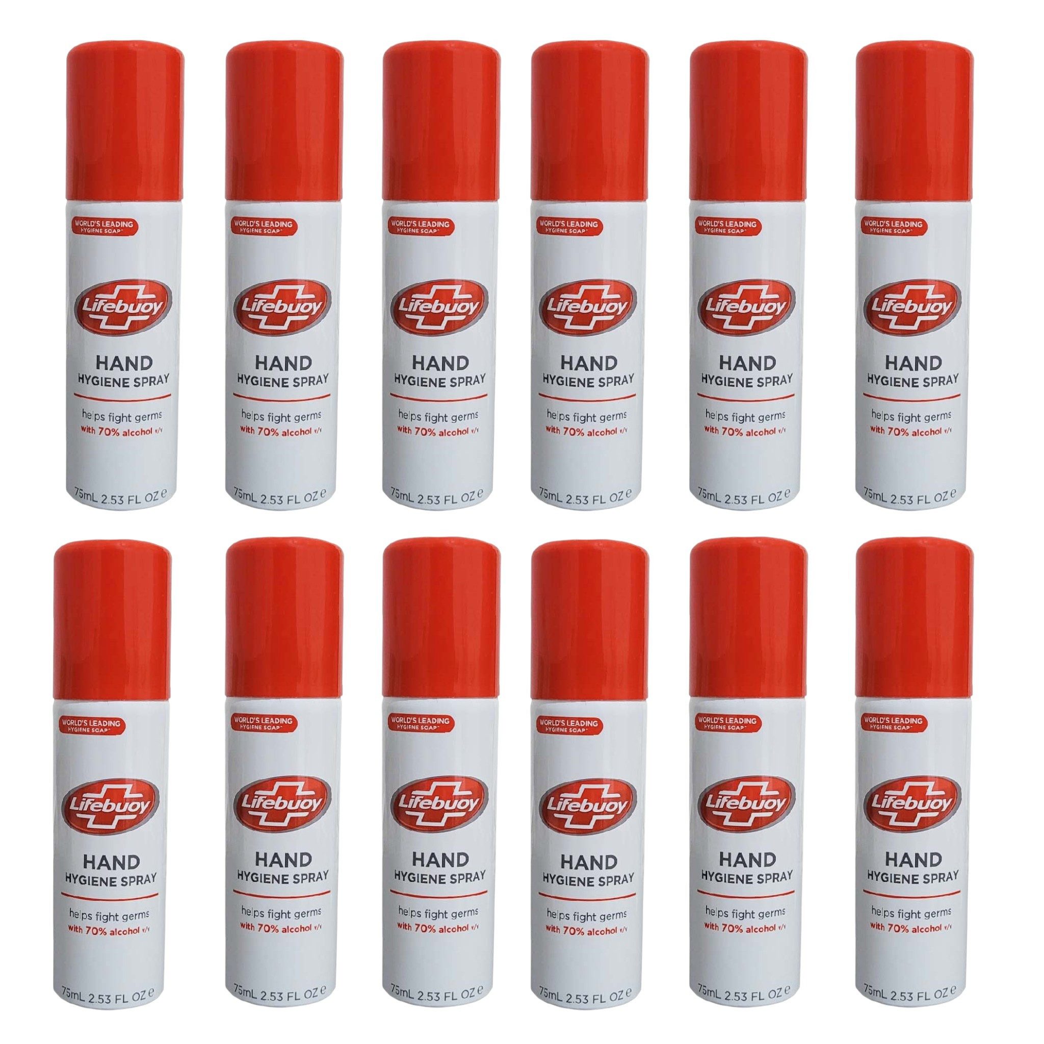Unilever Lifebuoy Hand Hygiene Spray 12 x 75ml Hygienespray