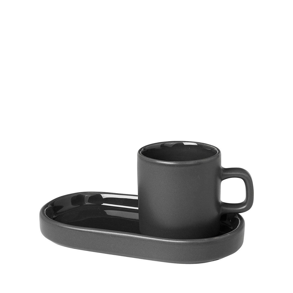 blomus Tasse -PILAR- Keramiktasse, Espressotasse, Kaffeetasse, 2-tlg., Keramik, Hochwertige Keramik, Zeitloses Design, Unikat