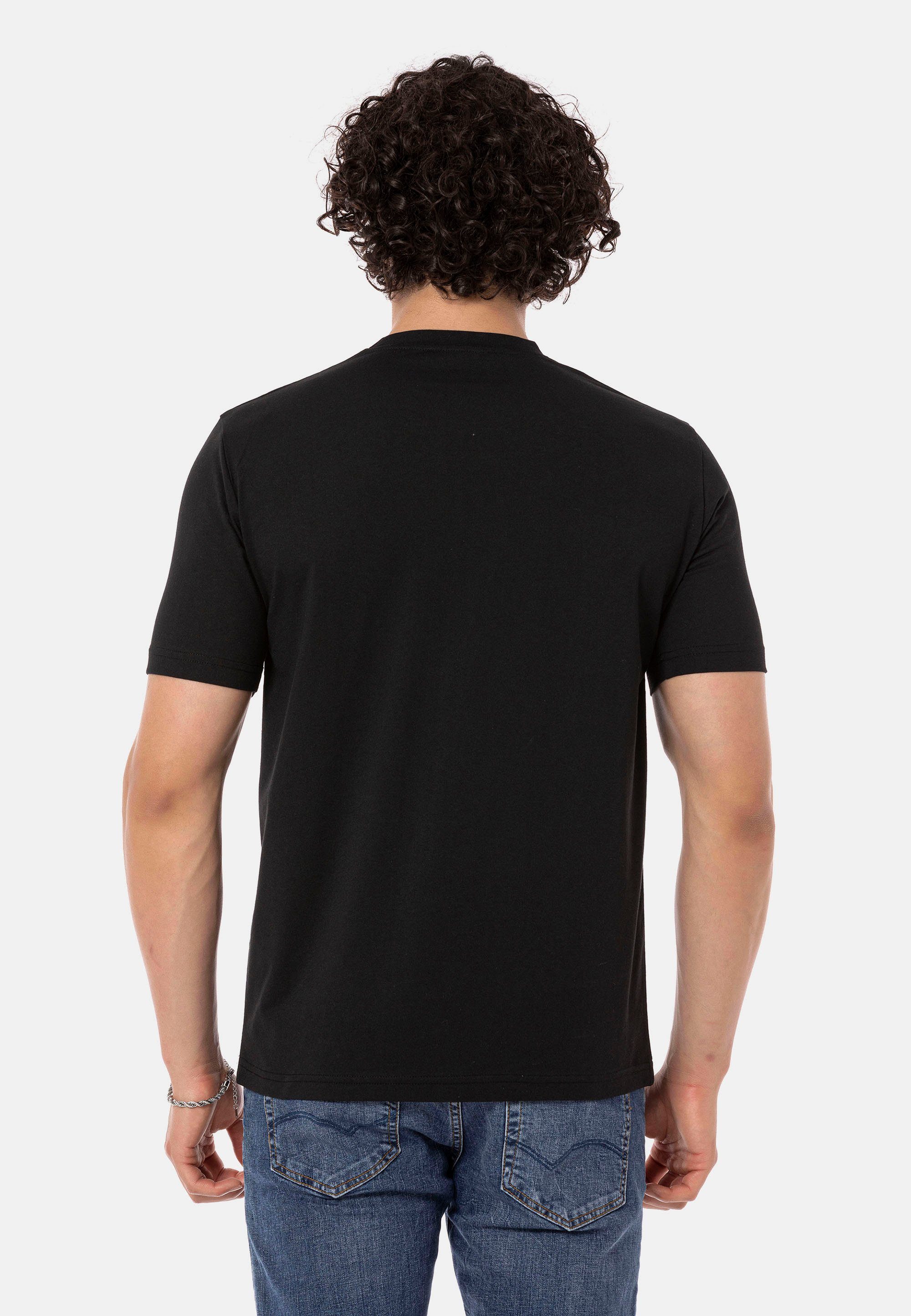 hochwertigen Gern RedBridge mit T-Shirt Print schwarz