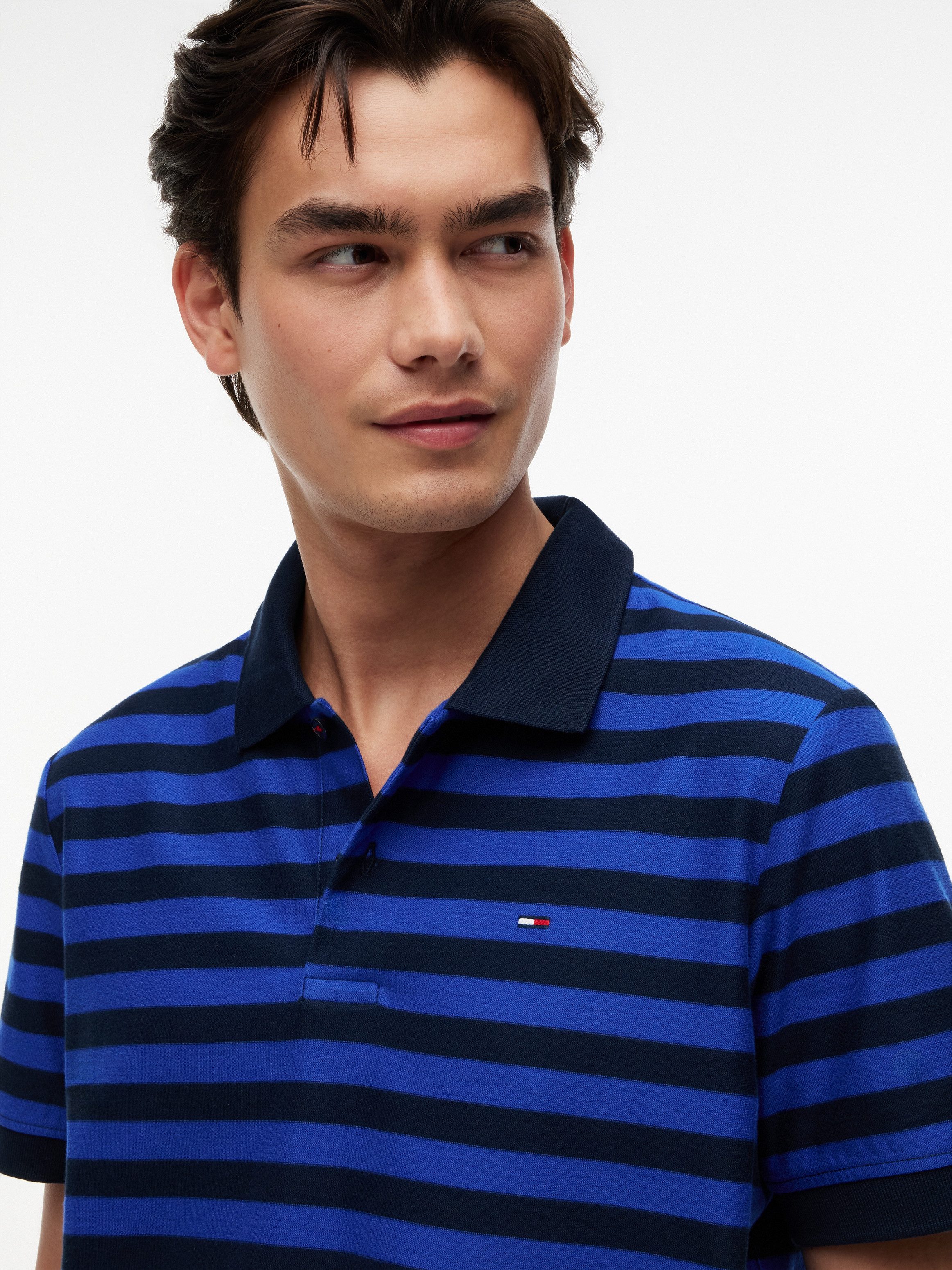 Tommy Jeans Poloshirt TJM REG STRIPE POLO EXT aus Baumwoll-Jersey, Regular Fit