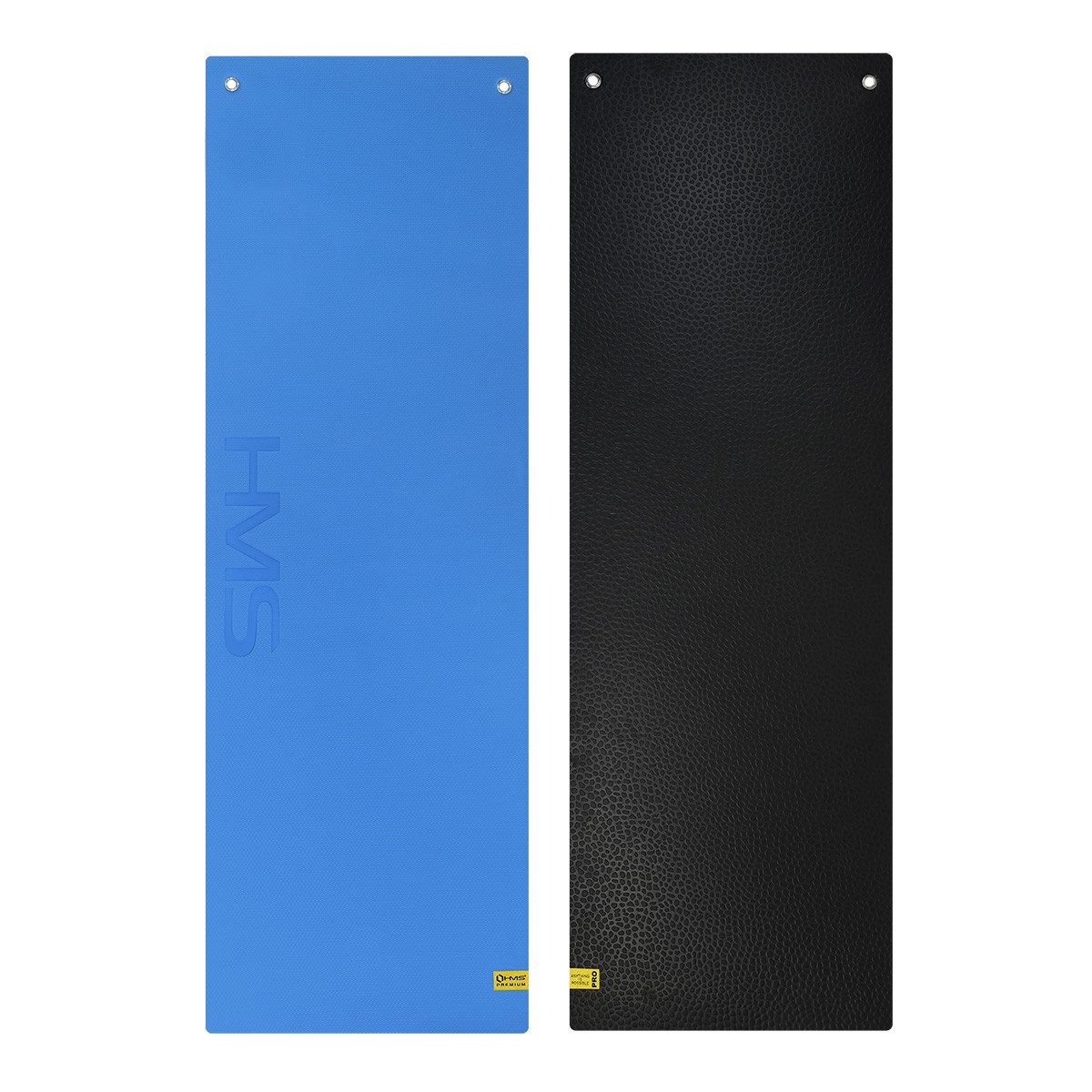 HMS Premium Fitnessmatte Gymnastikmatte Trainingsmatte Bodenmatte (Spar-Set, 1-St., 180 x 60 cm rutschfest), rutschfest, Ösen zum Aufhängen, 15 mm Dämpfung