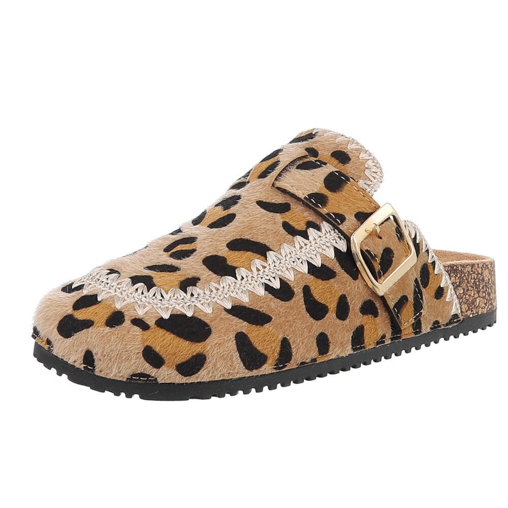 Ital-Design Damen Mules Freizeit Pantolette (88930329) Flach Pantoletten in günstig online kaufen