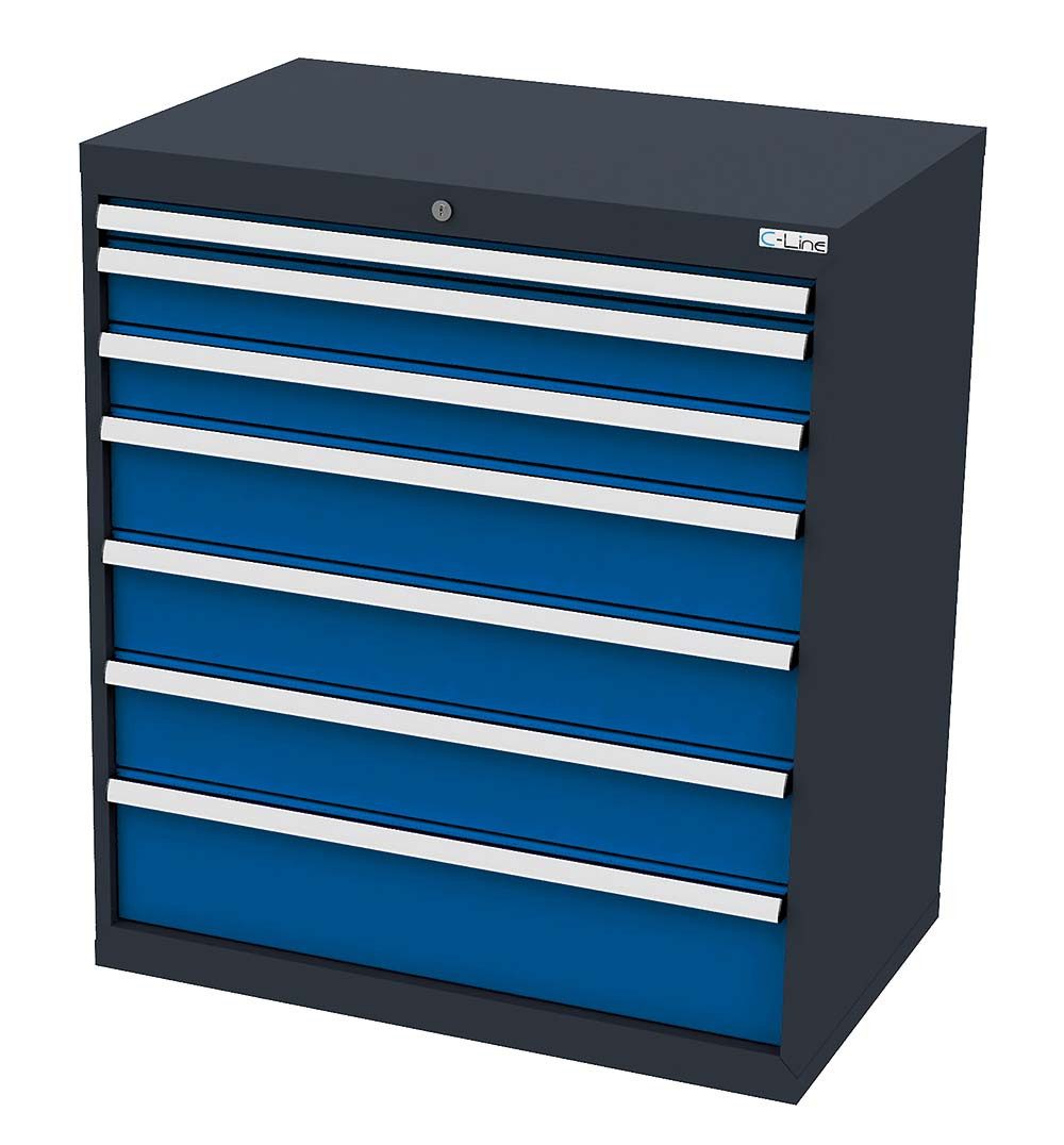 Simplaflex Werkzeugschrank Simplaflex Schubladenschrank, 7 Schubladen, BxTxH 900x575x1020 mm