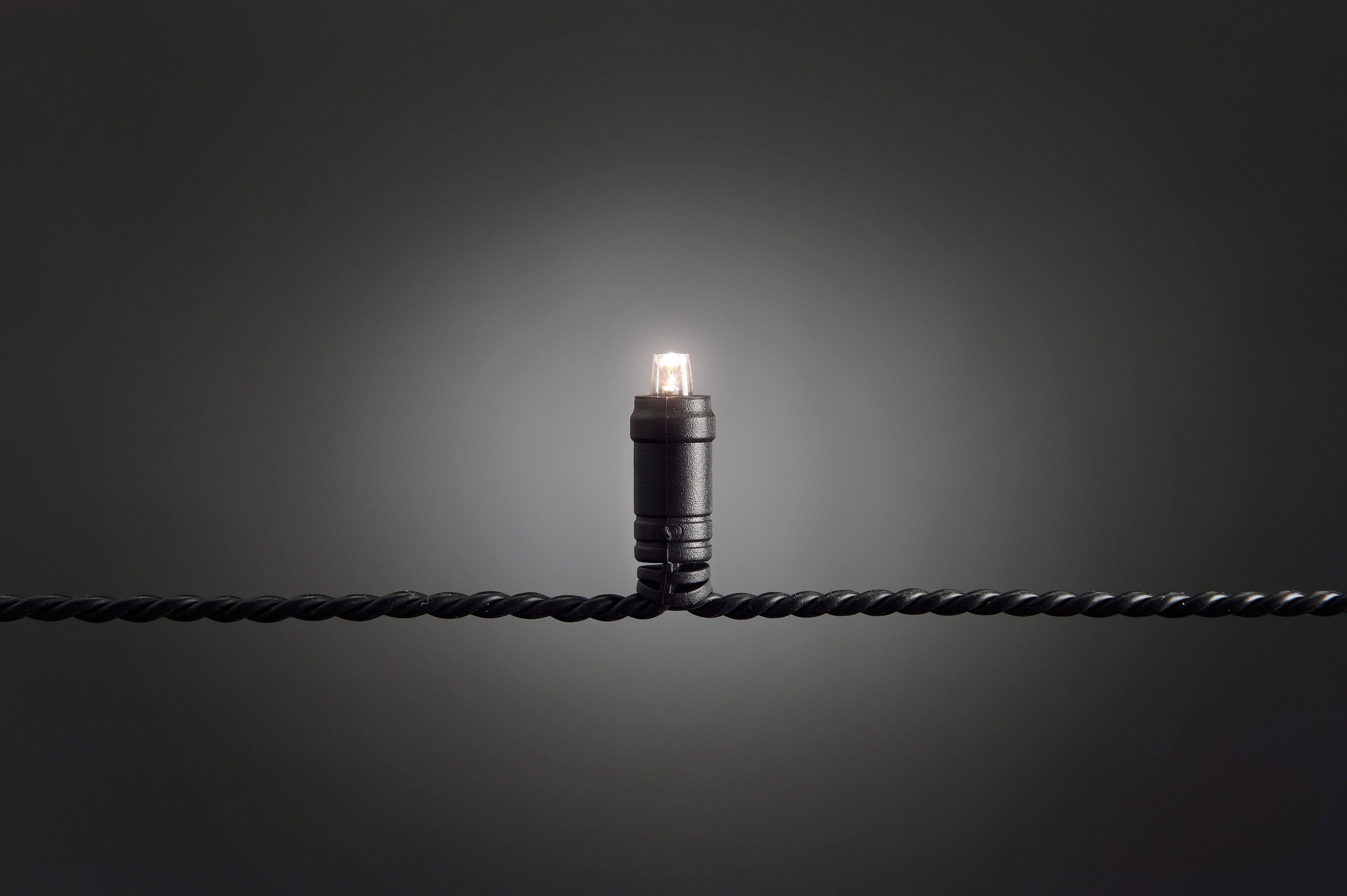 KONSTSMIDE LED-Lichterkette, 80-flammig, Micro LEDs, mit 9h Timer, schutzisoliert/umgossen, 80 warmweiße Dioden