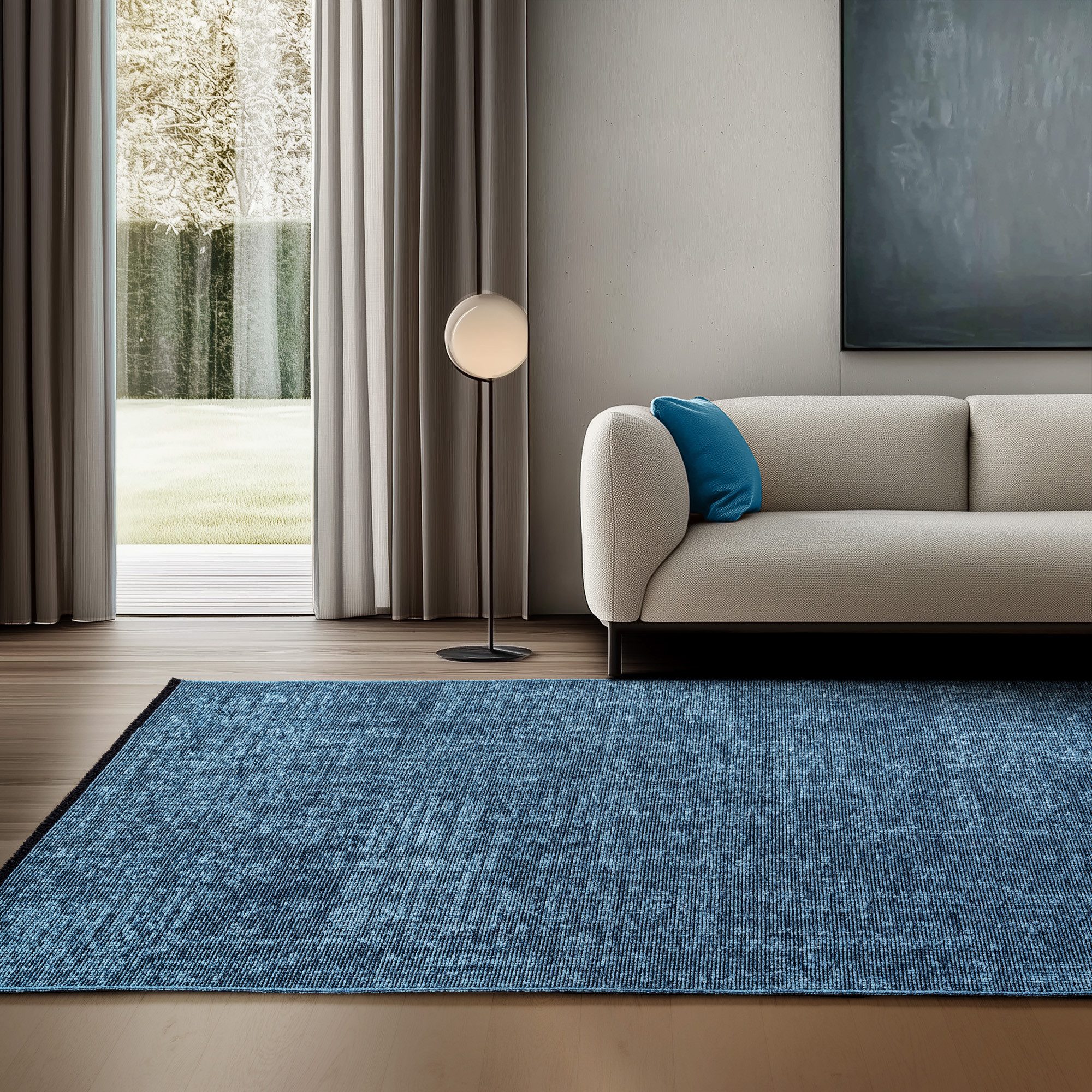 SIMPEX24 Teppich Boho Design, Rechteckig, Höhe: 7 mm, Baumwolle, Waschbarer günstig online kaufen