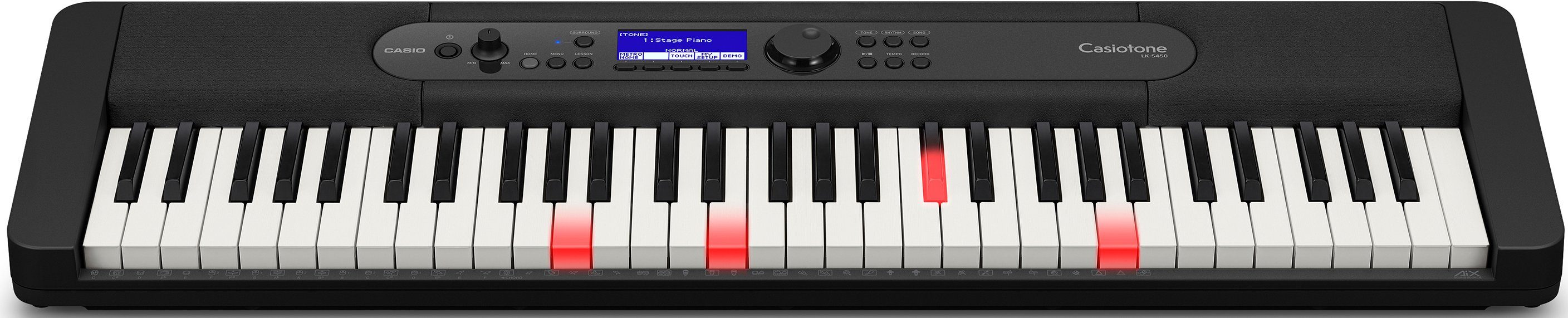 CASIO Home-Keyboard Leuchttastenkeyboard LK-S450, inkl. Netzteil