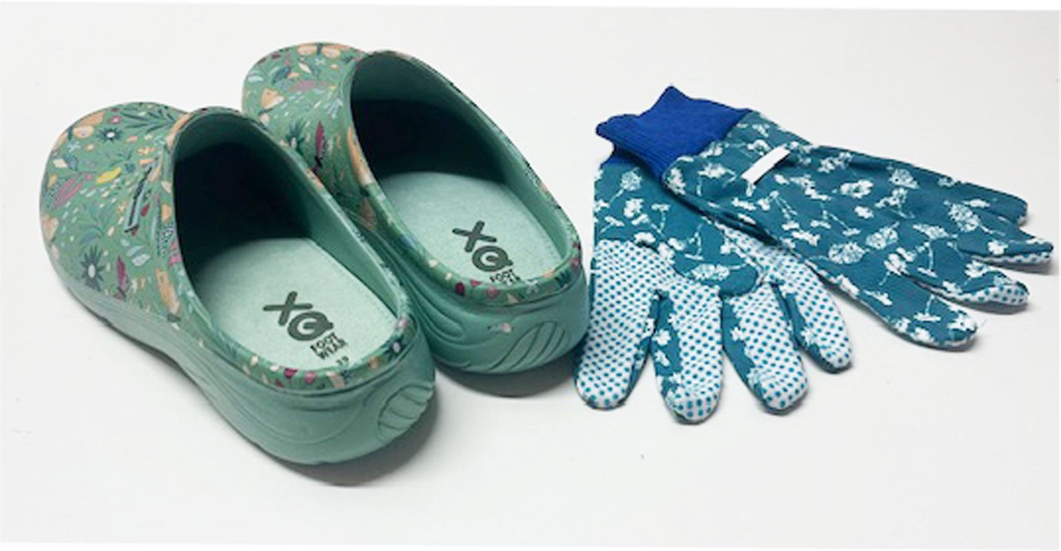 Steinnacher Bärbel Damen Gartenclogs Schmetterling mint mit passenden Garte günstig online kaufen