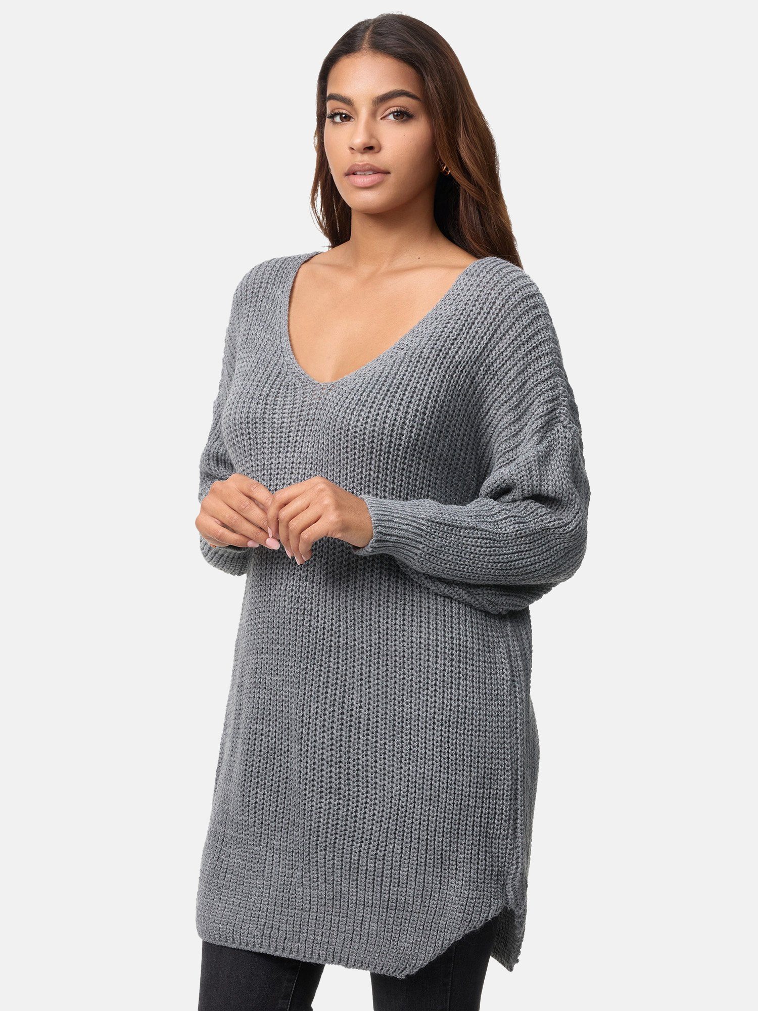 Elara Strickpullover Elara Damen Strickpullover Runderkragen günstig online kaufen