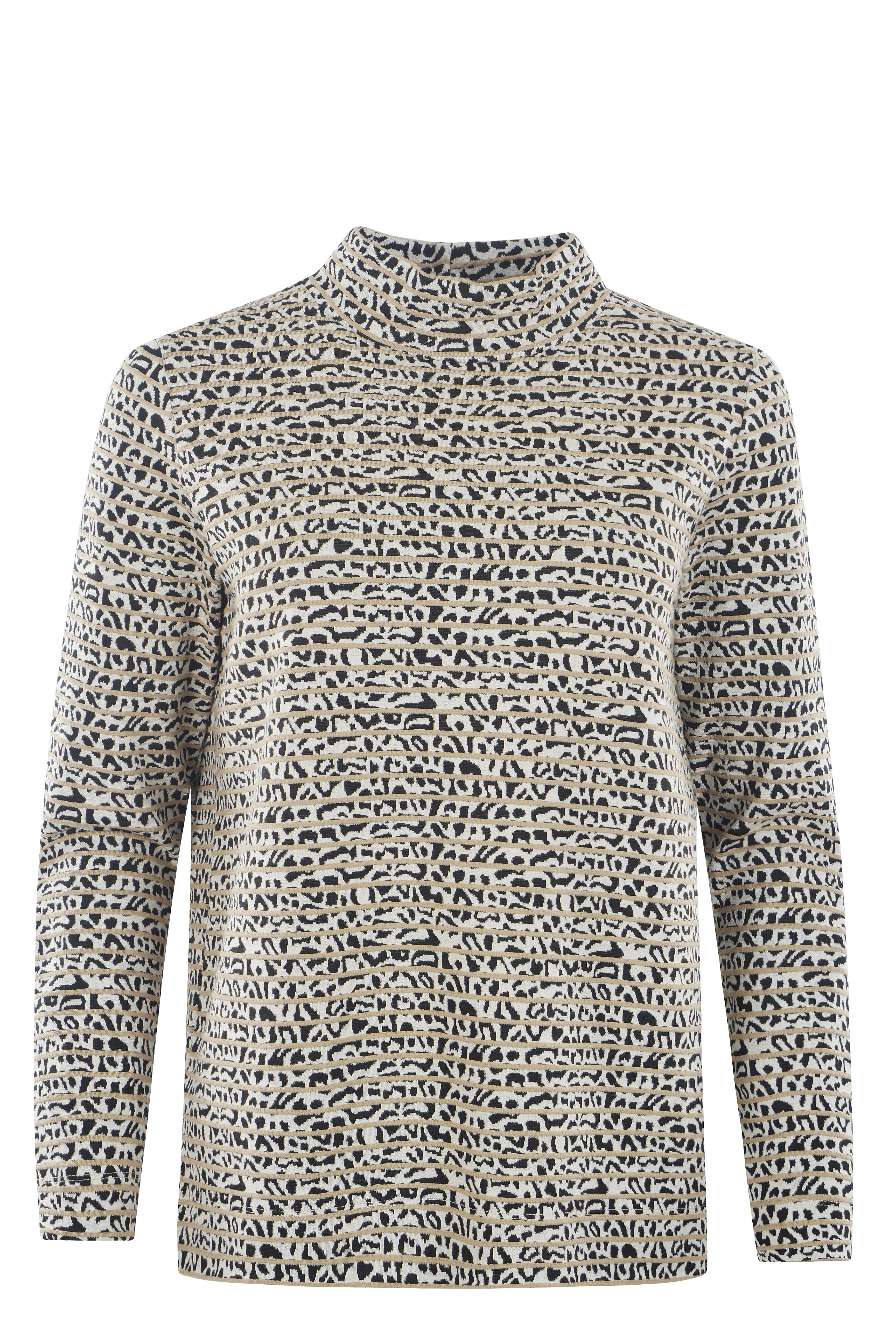 Hajo Sweatshirt Damen Sweatshirt Jacquard Interlock günstig online kaufen