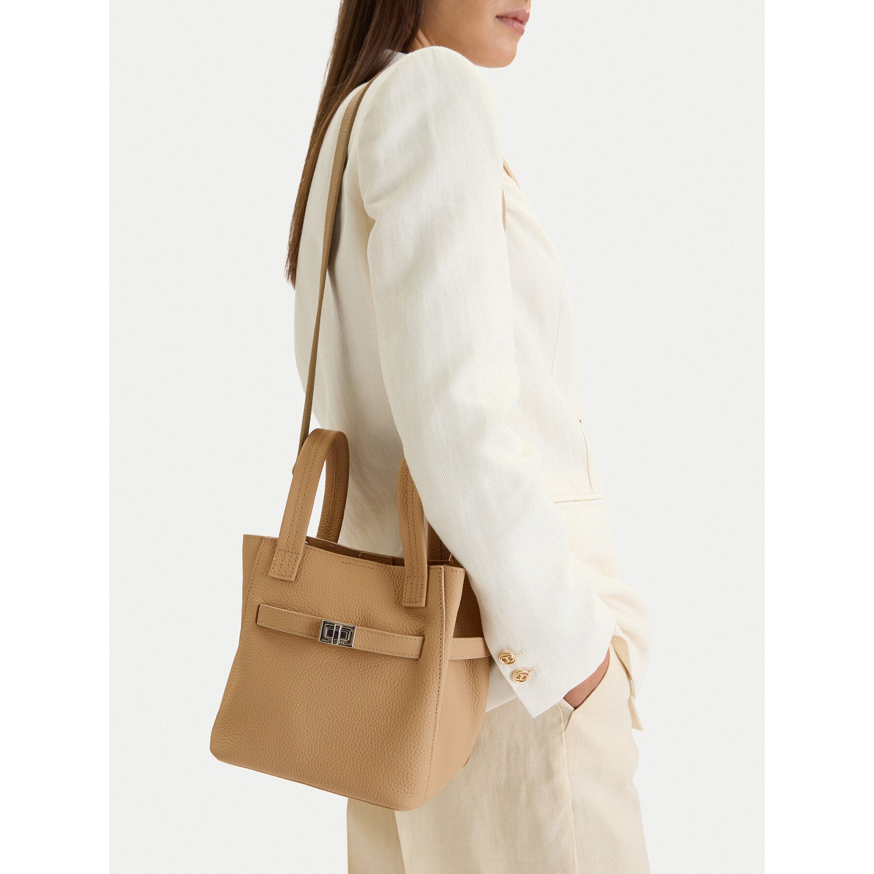GINO ROSSI Handtasche Gino Rossi Damenhandtasche Beige