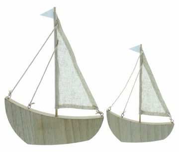 Home-trends24.de Dekofigur Segelboot Figur Objekt Schiff Boot Badezimmer Deko Dekoration