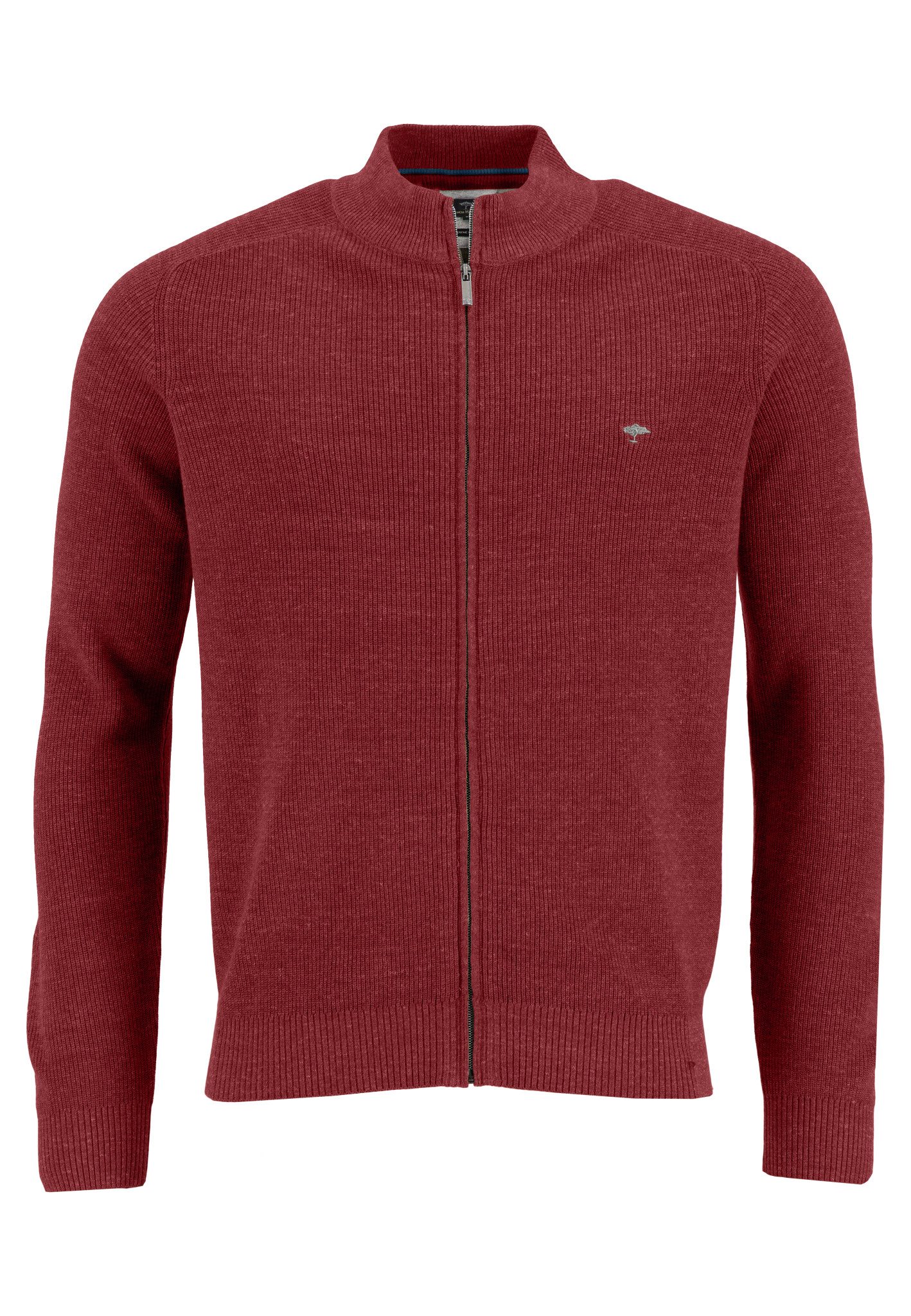 FYNCH-HATTON Strickjacke Cardigan-Zip, Rib-Structure