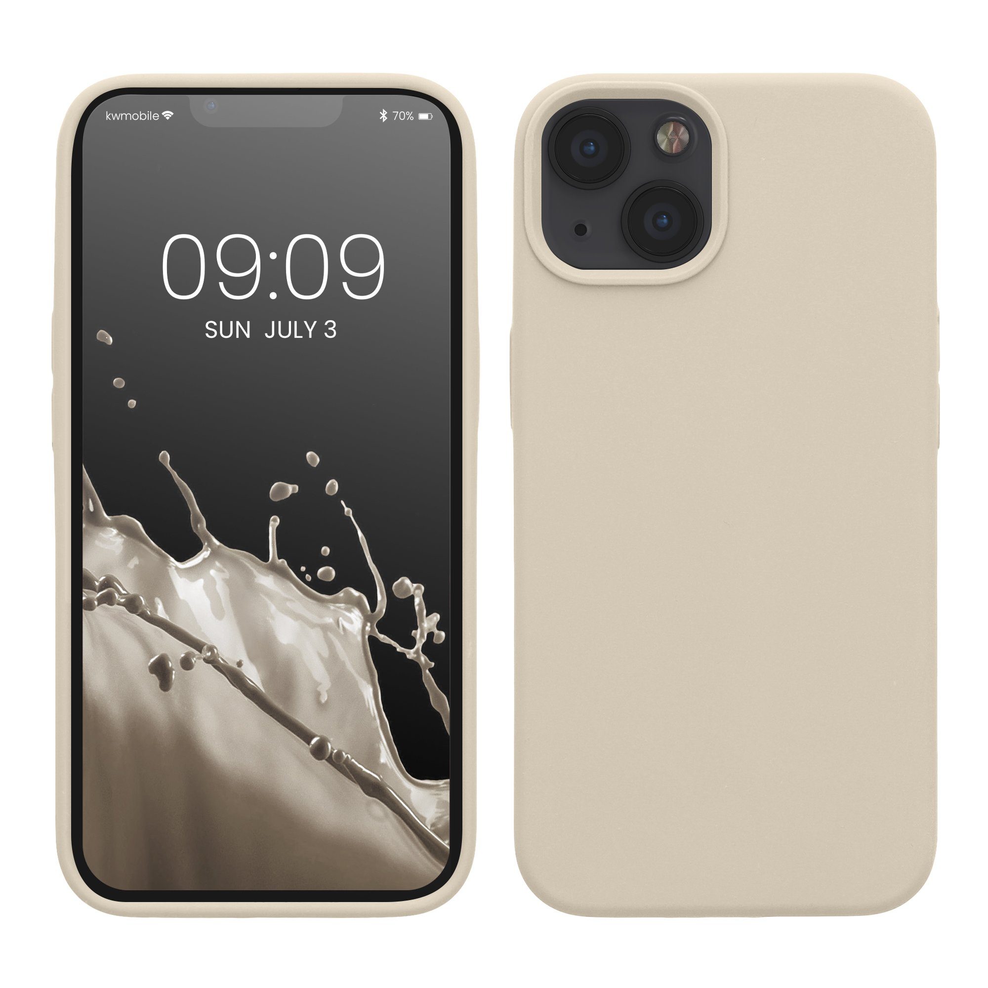 kwmobile Handyhülle Hülle für Apple iPhone 13, Hülle Silikon gummiert - Handyhülle - Handy Case Cover