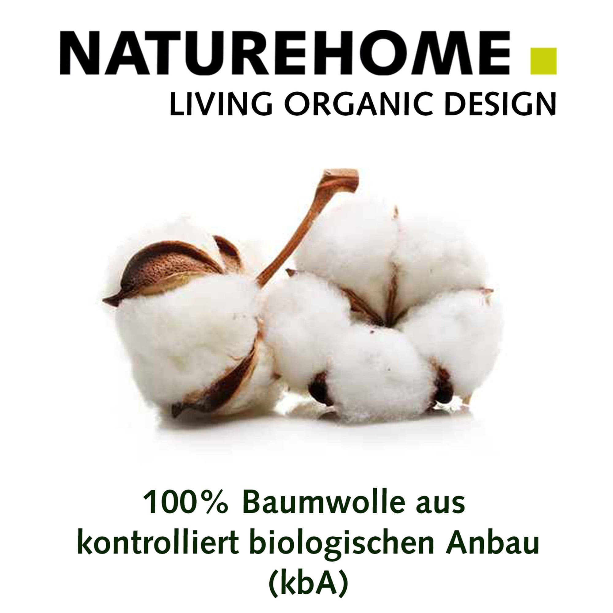 Tagesdecke Wohndecke Kuscheldecke OLE 100% x NATUREHOME, Baumwolle wollweiß Baumwolle, 150 Weich, Nachhaltig 200