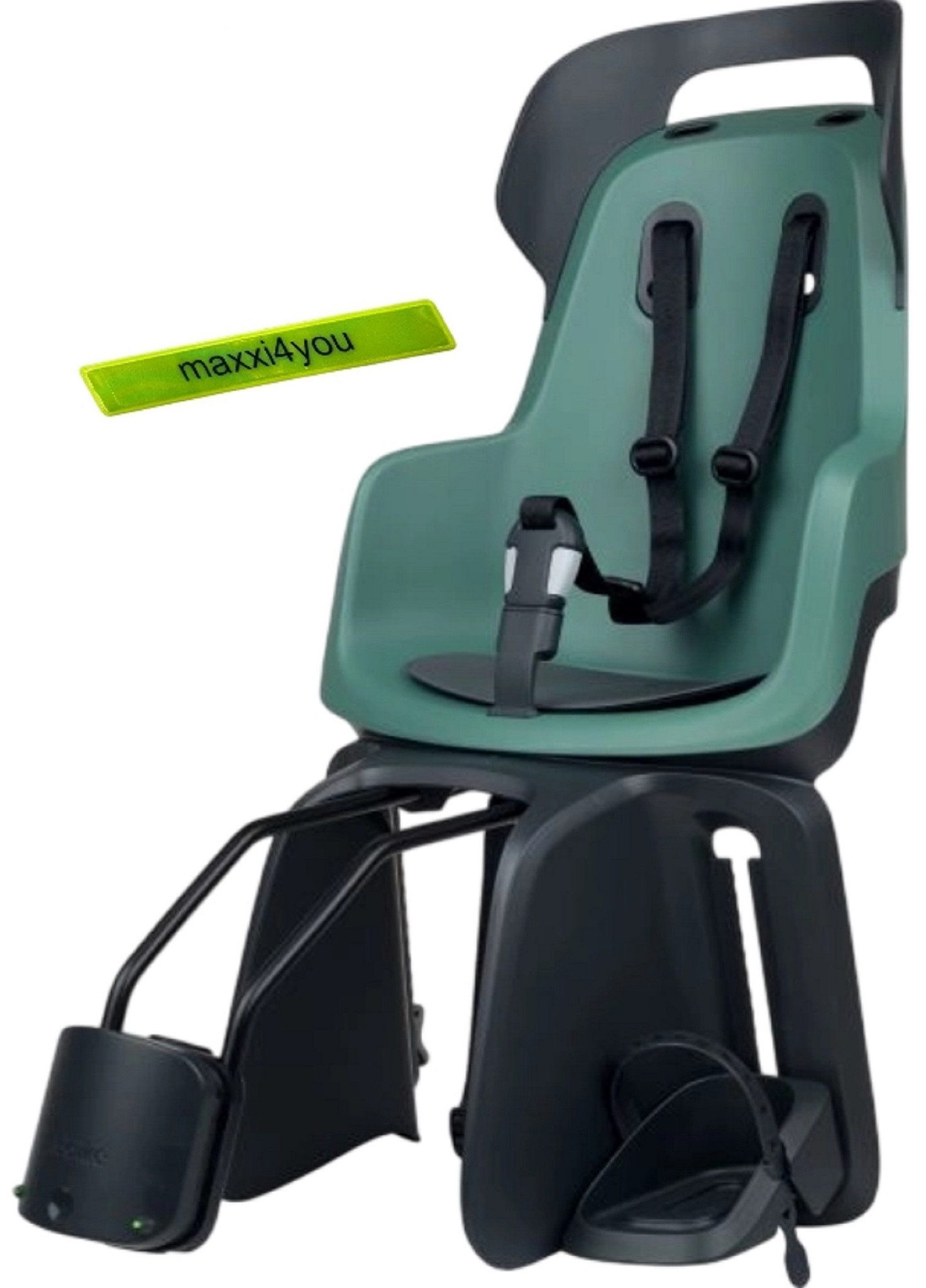 maxxi4you Fahrradkindersitz Bobike GO 1P Kinderfahrradsitz Peppermint inkl. maxxi4you Reflexband, ab: 9 Monate, bis: 6 Jahre