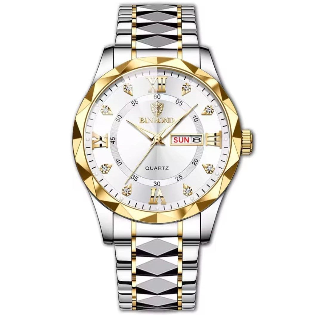 BinBond Quarzuhr Multifunktionsuhr Armbanduhr Chronograph Herrenuhr günstig online kaufen
