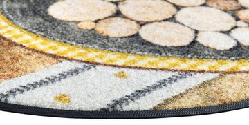 Fußmatte Round Cortina, wash+dry by Kleen-Tex, rechteckig, Höhe: 7 mm