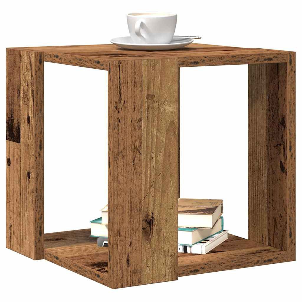 vidaXL Couchtisch Couchtisch Altholz 32 x 32 x 30 cm Holzwerkstoff (1-St) günstig online kaufen