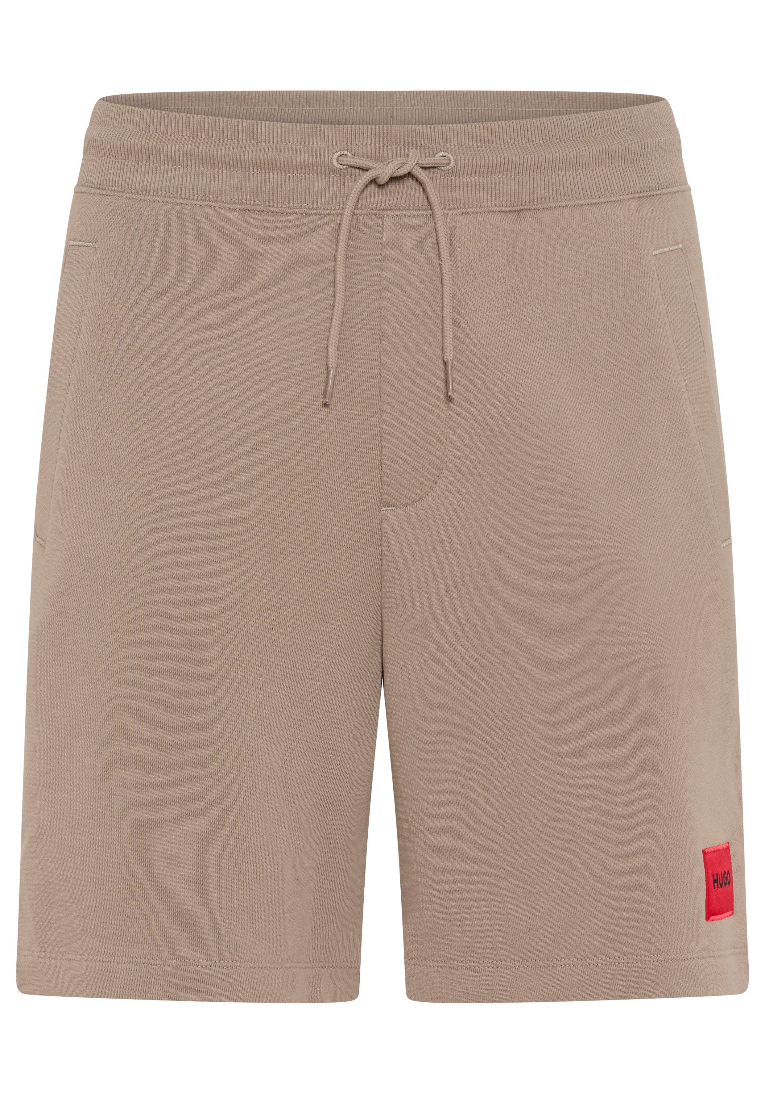 HUGO Sweatshorts Diz Regular Fit, elastischer Bund mit Kordel, HUGO Red Weblabel