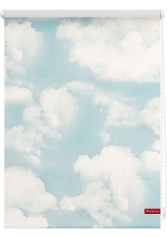 Ritininė užuolaida Lango kabliukai Motiv Wolken LICHTBLICK ORIGINAL Lichtschutz be Bohren freihängend Lango kabliukai raštuotas