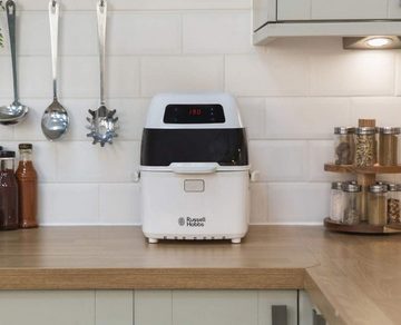 RUSSELL HOBBS Heißluftfritteuse rotierender Frittierkorb, 1300,00 W, Mit Touch Control Display, Rotisseriespieß, Kebab-Zubehör & Grillrost