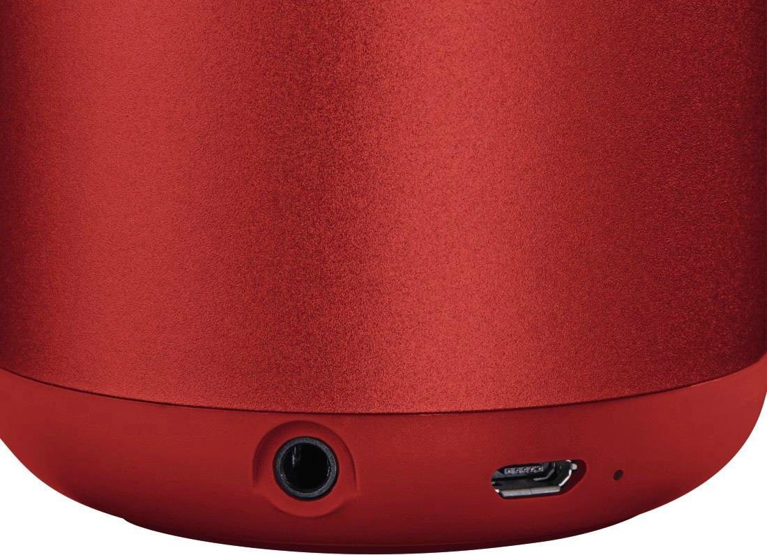 Hama Bluetooth® Lautsprecher "Drum Robustes 2.0" (A2DP knallrot (3,5 Bluetooth, HFP, Aluminiumgehäuse) Bluetooth-Lautsprecher Integrierte Bluetooth, AVRCP Freisprecheinrichtung) W