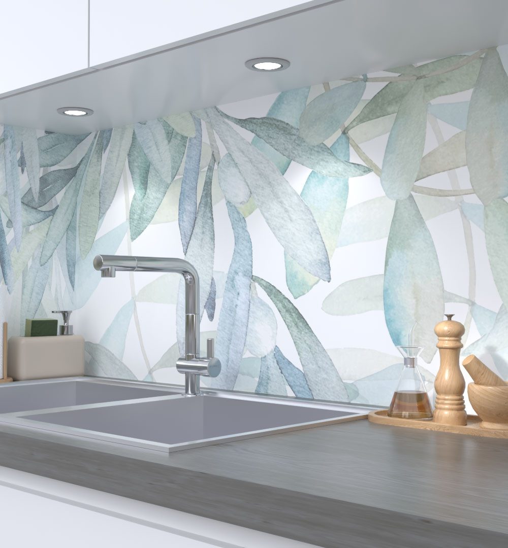 MyMaxxi Küchenrückwand Küchenrückwand selbstklebend Hängende Ranken mit Blätter Spritzschutz, (Klebefolie passend geschnitten und gerollt B 60 cm x H 60 cm), Ranken B 60 cm x H 60 cm