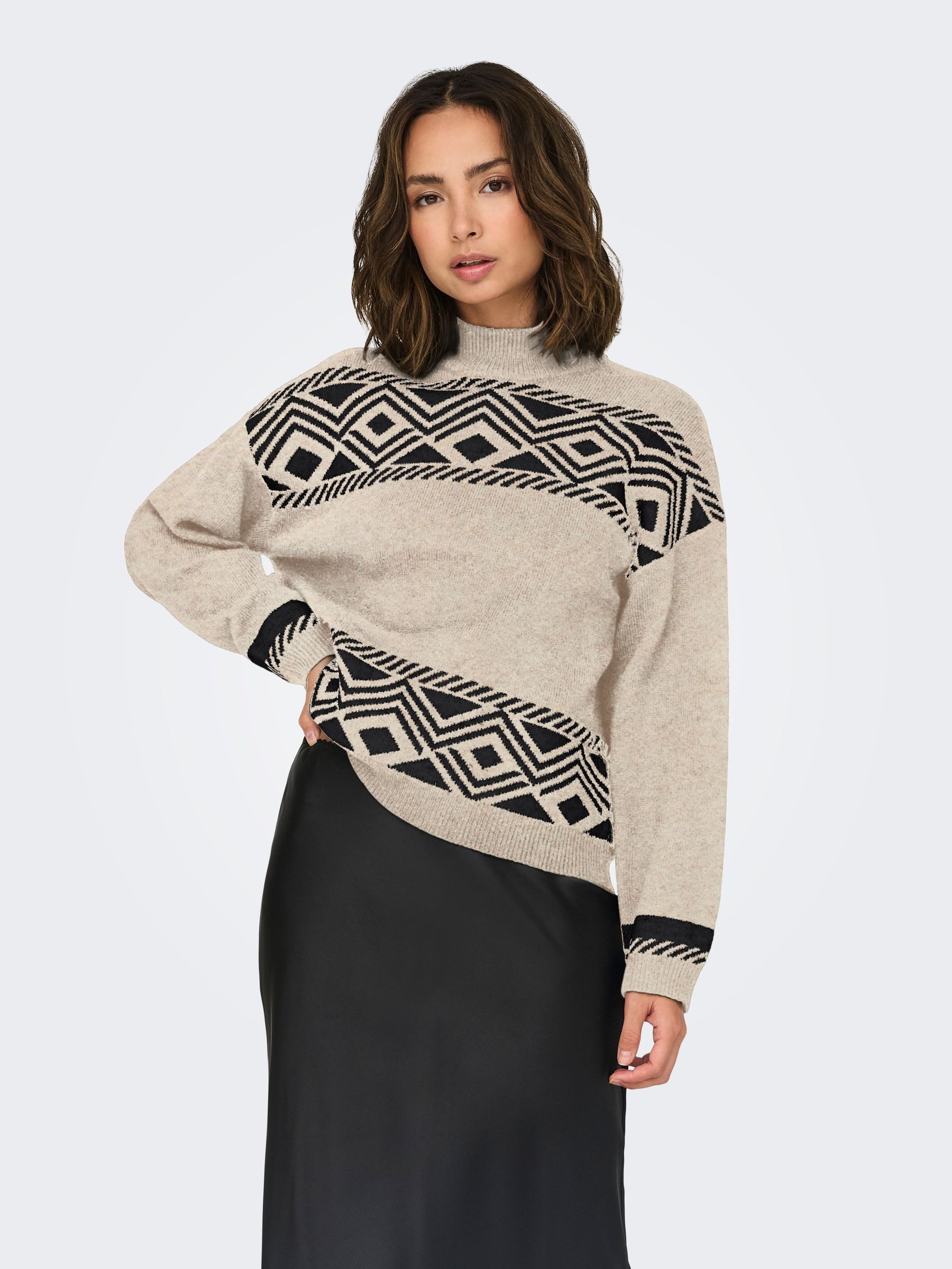 ONLY Stehkragenpullover ONLVICTORIA L/S PULLOVER KNT günstig online kaufen