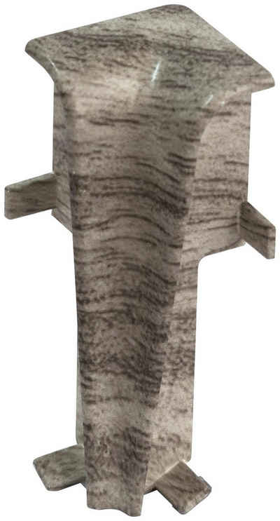 EGGER Sockelleisten-Innenecke »Eiche grau«, L: 2,2 cm, H: 5,85 cm, zur einfachen Montage von 60mm Laminat Fußleisten