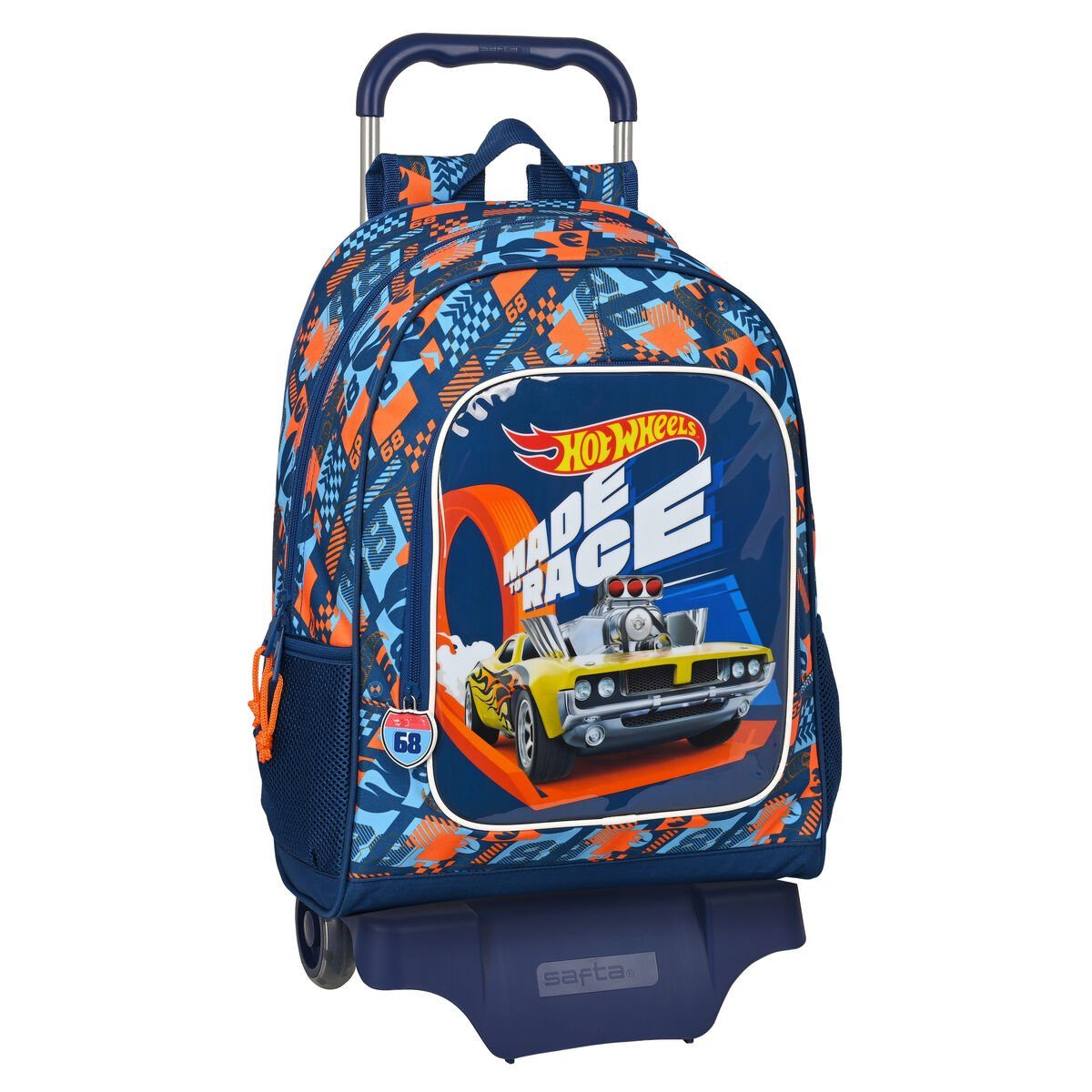 Hot Wheels Rucksack Kinder-Rucksack mit Rädern Hot Wheels Speed club Orange 32 x 42 x 14 c